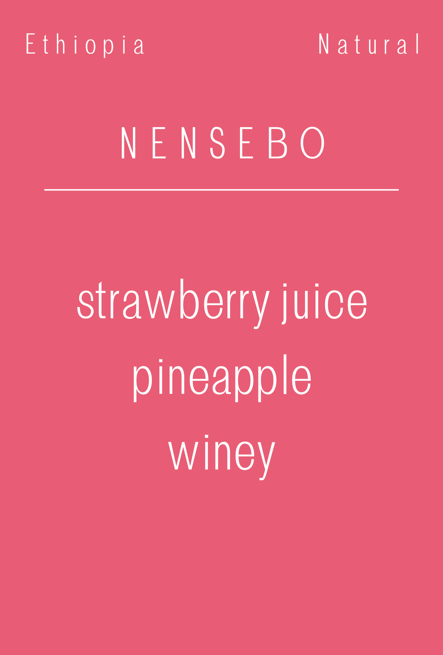 Ethiopia - Nensebo | Natural
